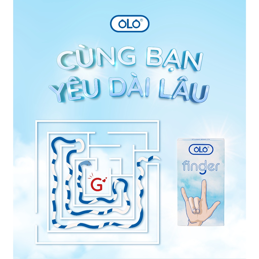 Bao cao su ngón tay OLO Finger - Khởi đầu trơn tru, đặt thuốc đúng cách, phòng ngừa viêm nhiễm, cùng bạn yêu dài lâu