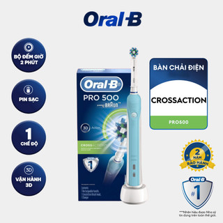 Bàn chải đánh răng điện oral-b pro 500 d16.513 - hàng chính hãng 100% bảo hành 24 tháng