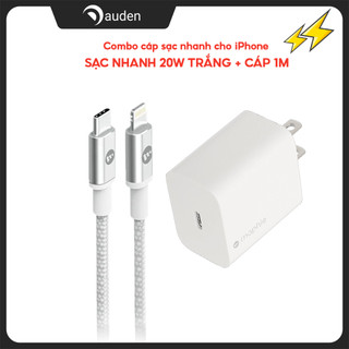 Combo sạc nhanh Mophie Power Delivery 20W/30W Essential cho điện thoại iP/ Android - Bảo hành chính hãng