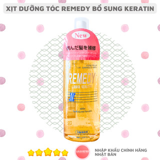 Dưỡng tóc REMEDY Keratin Nhật Bản bổ sung keratin lỏng phục hồi tóc hư tổn