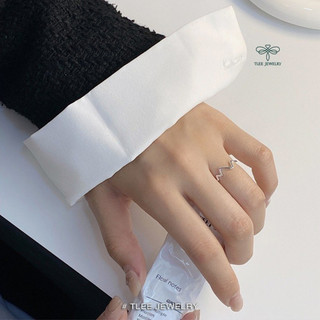 Nhẫn bạc nữ TLEE nhịp tim kiểu dáng basic TLEE JEWELRY A0120