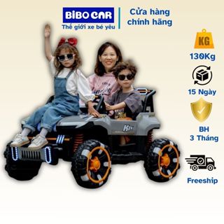 Xe ô tô điện trẻ em siêu địa hình tải trọng lớn JEOP 2025 có điều khiển và tự lái tải trong 130kg người lớn chơi cùng bé