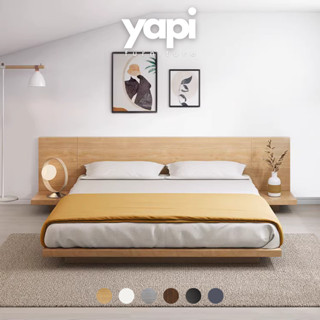 Giường Bay Cao 15cm Có Đầu Giường Gỗ MDF Nhập Khẩu LẮP RÁP TẬN NHÀ Yapi-517