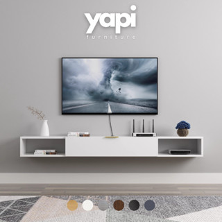  Kệ Tivi Treo Tường Đơn Giản Bằng Gỗ MDF Yapi-904 