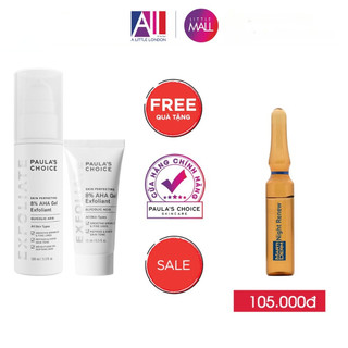 Gel tẩy tế bào chết Paula's Choice skin perfecting 8% AHA gel exfoliant TẶNG Ampoule chống lão hóa Martiderm (Nhập khẩu)