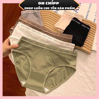 set 10 quần lót nữ su lạnh phối ren cạp chữ dáng thể thao mềm mại