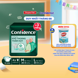 Tã dán người lớn CONFIDENCE CLASSIC DAY size M/L gói 15/20 miếng