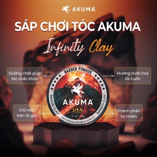 AKUMA Sáp vuốt tóc tạo kiểu tóc INFINITY CLAY 56g/116g