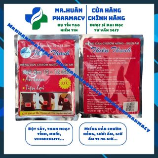 Miếng dán giữ nhiệt Thiên Thanh - Miếng dán chườm nóng, sưởi ấm, giữ ấm 12-16 giờ, an toàn, tiện lợi