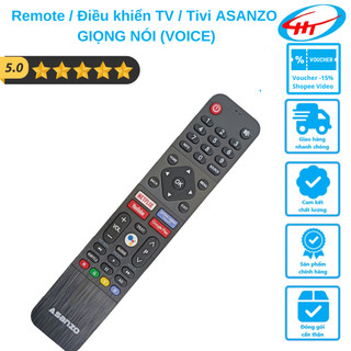 Remote / điều khiển tv / tivi asanzo giọng nói - hàng chính hãng