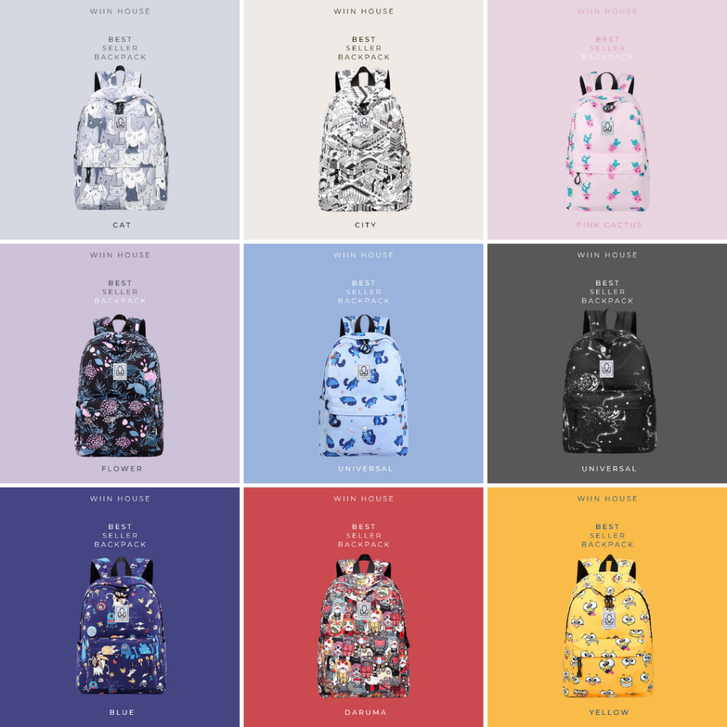 Balo Hoạ Tiết Wiin X Vas (10 Mẫu)