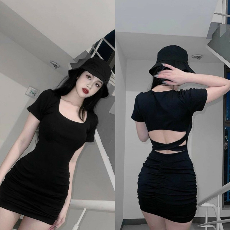 ĐẦM BODY CHÉO LƯNG ÔM BOONG STORE  DNX6
