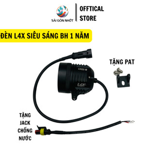 Đèn Led Trợ Sáng L4X CREE 35W Gắn Nhiều Dòng Xe + Pat - Ánh Sáng Trắng Siêu Sáng, Gắn Nhiều Vị Trí