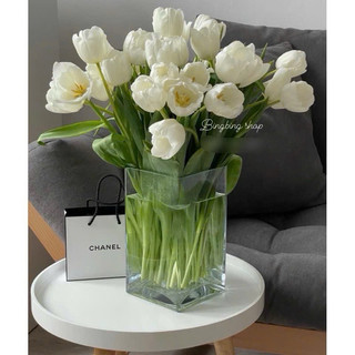 Bình hoa thuỷ tinh trụ VUÔNG cao cấp cạnh 10 cm nhiều cỡ
