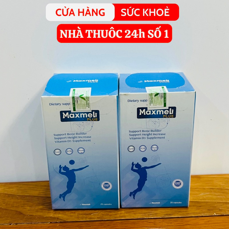 Maxmeli Plus Hỗ trợ tăng chiều cao Hộp 20 viên