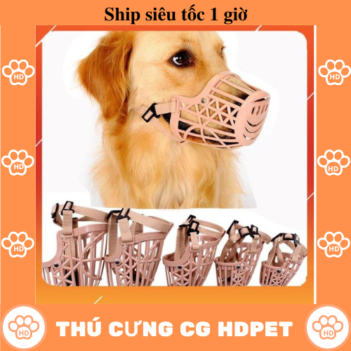 Rọ mõm chó mèo bằng nhựa đủ size - rọ mõm nhựa cho chó