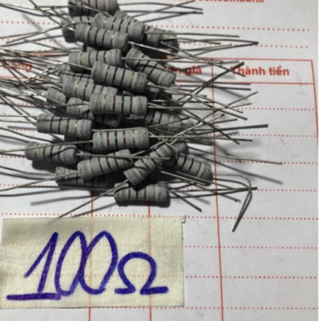50  con    điện    trở    mầu    100 ôm   2W