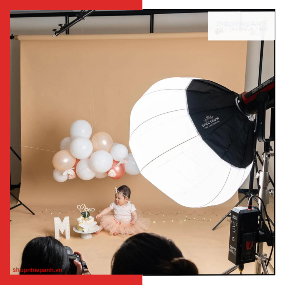Đèn Chụp Studio Hình Cầu Bediro BD-400S chiếu sáng Studio chụp ảnh livestream và quay video
