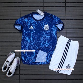 Áo Đá Banh Đội Tuyển argentina 2022 Vải thái cực chất, Bộ quần áo Bóng Đá Messi Agentina màu tím than mới phom 43-90kg