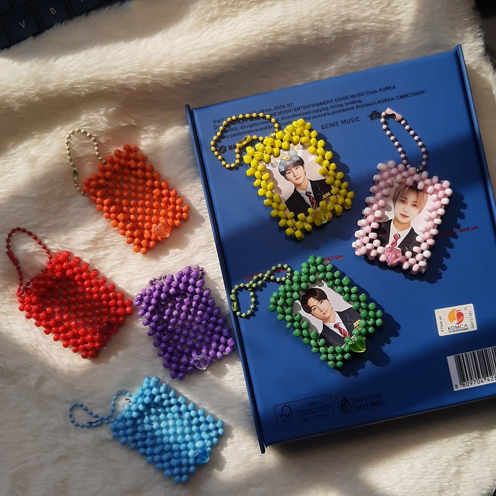 En-Color ♪ ID HOLDER móc khóa đựng hình thẻ ID đan hạt màu sắc thành viên Enhypen (không kèm ảnh)