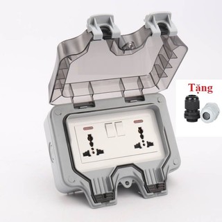 Ổ cắm chống nước ngoài trời IP67 - Ổ cắm điện ngoài trời, sân vườn - Hộp che ổ điện chống nước