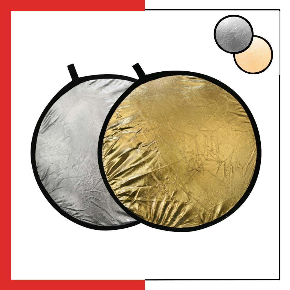 Tấm Hắt Sáng Chụp Ảnh Tròn 2 màu vàng/ bạc trong 1 sản phẩm, dùng cho chụp hình chuyên nghiệp