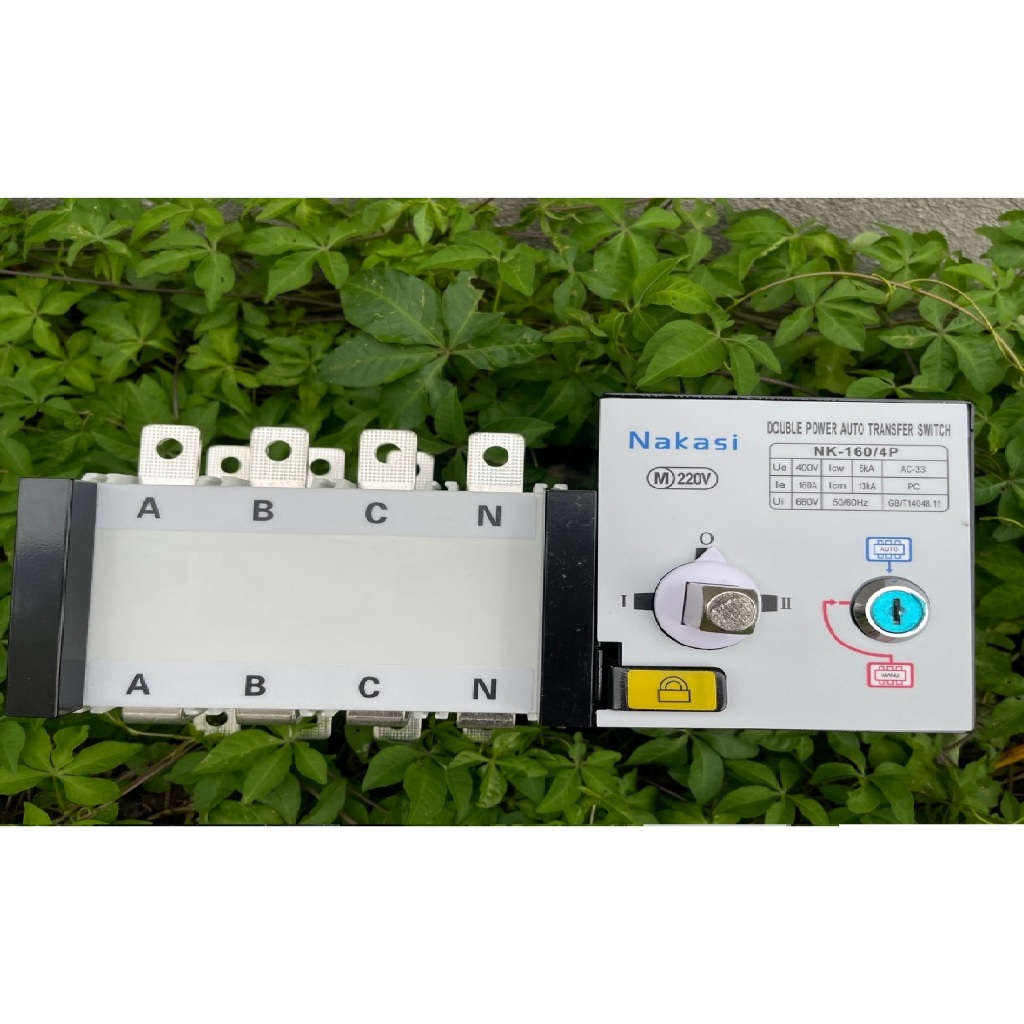 Chuyển nguồn tự động ATS 4P 100A NAKASI - chuyển nguồn tự động cho nguồn điện 3 pha 4 cực