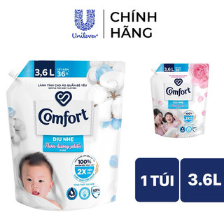Nước xả vải Comfort Cho Da Nhạy Cảm Túi 3.6L (Bao Bì Mới)