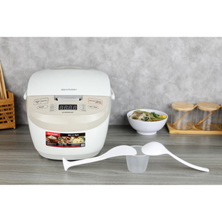 Nồi cơm điện tử Sharp 1.8 lít KS-COM191EV-WH || Hàng Trưng Bày Đẹp Như Mới Nguyên Thùng