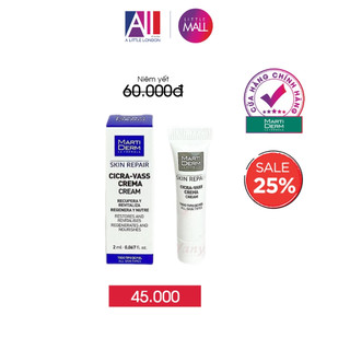 Kem dưỡng tái tạo & phục hồi da nhạy cảm MartiDerm Skin Repair Cicra Vass Cream 2ml (Nhập khẩu)