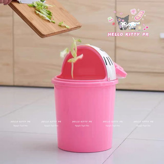 🌸𝐓𝐀̣̆𝐍𝐆 𝐐𝐔𝐀̀🌸 Thùng rác 3D Hello Kitty, túi rác, nắp thùng rác