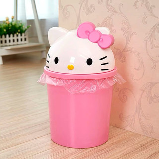 🌸𝐓𝐀̣̆𝐍𝐆 𝐐𝐔𝐀̀🌸 Thùng rác 3D Hello Kitty, túi rác, nắp thùng rác