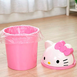 🌸𝐓𝐀̣̆𝐍𝐆 𝐐𝐔𝐀̀🌸 Thùng rác 3D Hello Kitty, túi rác, nắp thùng rác