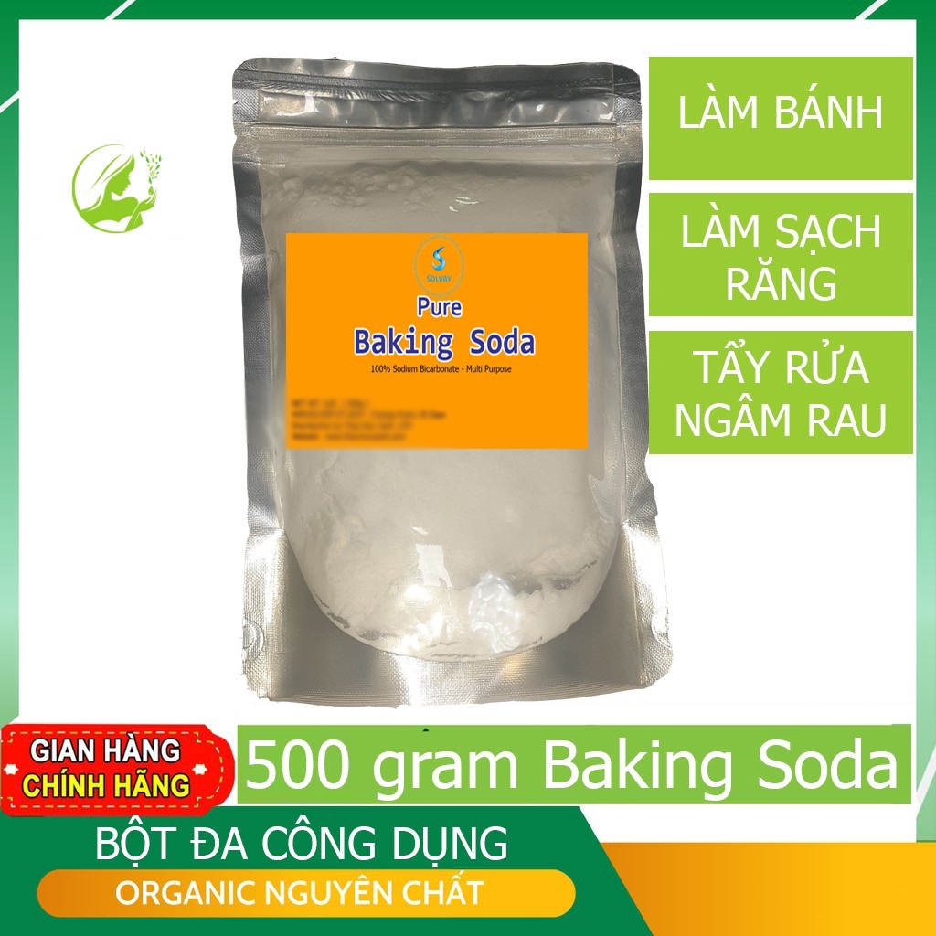 500 gram Baking Soda / Bột Baking Soda / backing soda làm trắng răng, làm bánh, tẩy tế bào chết, tẩy