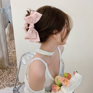  KẸP TÓC NƠ RUY BĂNG SIZE 13-14cm Dịu Dàng Nữ Tính Cho Nàng Công Sở