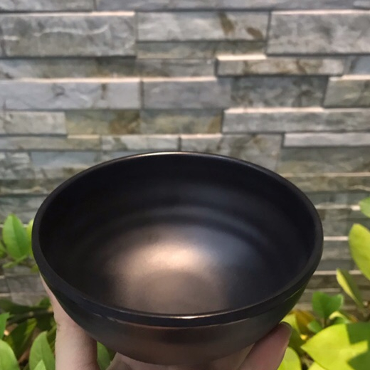 Chén cơm nhựa Melamine Nhám Đen/Ngói
