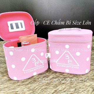 Cốp Cá Nhân 3.CE Màu Hồng Chấm Bi