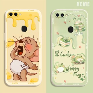 [Viền vuông][Bảo vệ camera] Ốp lưng Oppo F9 / F9 Pro / A7x / Realme U1 in hình nhà phi hành gia cute dễ thương