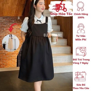 [BEST SELLER] ( 40kg - 95kg ) Set Yếm Bầu , Suông Nơ Eo Form Dễ Mặc Thoải Mái, Siêu Mát, Nhẹ Tênh