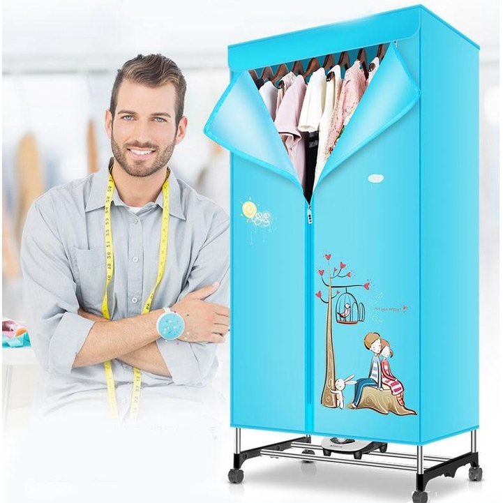 Tủ sấy quần áo Clothes Dryer, 2 tầng, có điều khiển từ xa, công nghệ Hàn Quốc