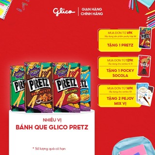 Hộp lẻ bánh que mặn nướng giòn Glico Pretz nhiều vị