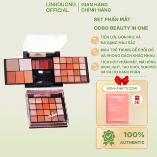 Set phấn mắt má hồng,Set trang điểm gồm phấn mắt,má hồng,son,che khuyết điểm ODBO BEAUTY IN ONE OD1006