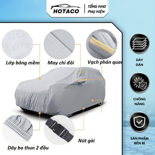 Bạt phủ ô tô, áo trùm xe hơi, bạt che nắng sản phẩm dày dặn chống nước hàng nhập khẩu | HOTACO