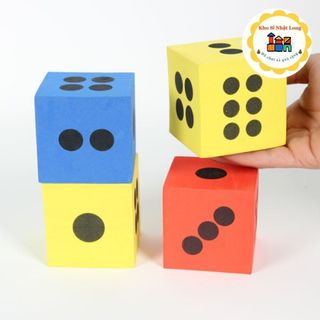 Xúc xắc xốp đặc siêu bền cỡ to 6.3cm