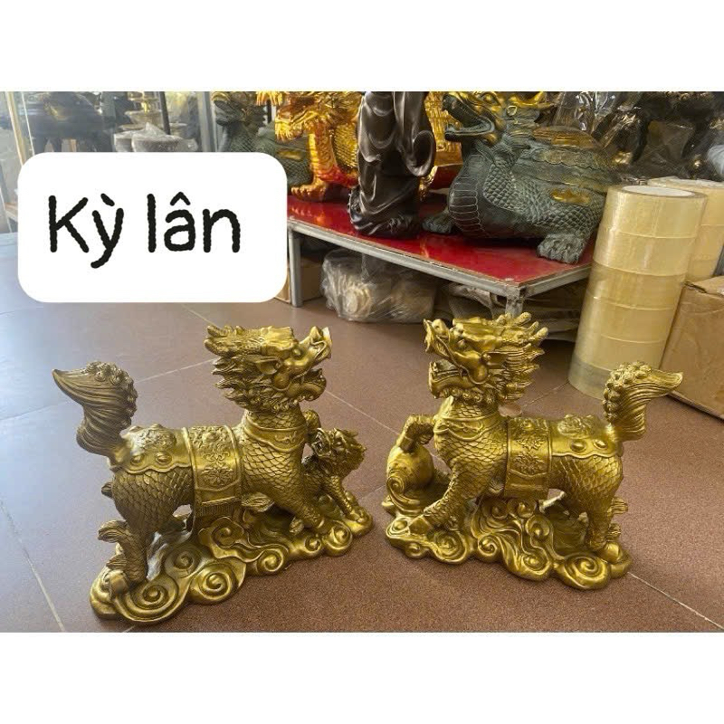 Tượng kỳ lân bằng đồng