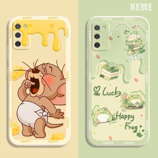 [Viền vuông][Bảo vệ camera] Ốp lưng Samsung A02s in hình nhà phi hành gia cute dễ thương