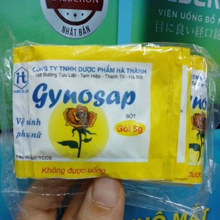Bịch 10 gói GYNOPIC - GYNOSAP - Bột hoa hồng vệ sinh phụ nữ