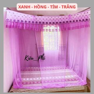 Màn mùng vải tuyn gấp gọn - Mùng tuyn ngủ mắc tay người lớn chống muỗi, màn mùng cao cấp