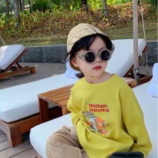 Kính Râm Tròng Tròn Chống Tia Uv Phong Cách Vintage Cho Bé-ms46