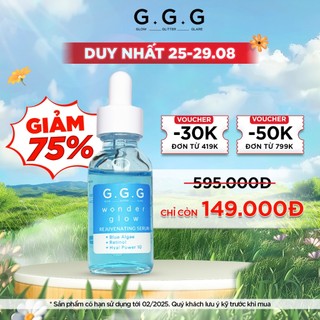 [Date 02/2025] Serum Xanh cấp ẩm sâu bơm đầy nếp nhăn ngăn ngừa lão hoá có chứa Retinol G.G.G Rejuvenating